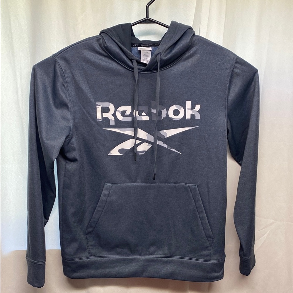 Reebok Charcoal Hoodie with Logo